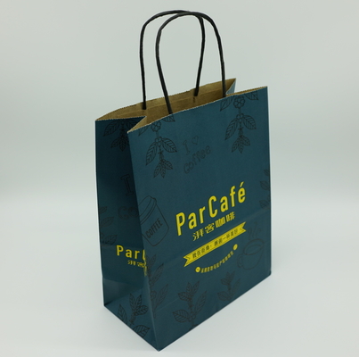 Elegant Personalized Paper Shopping Bags Store Supermarket Fully - Customisable