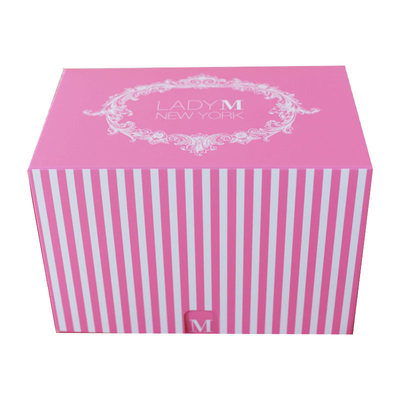 Paperboard Paper Bakery Boxes Non Window Lock Corner Bakery Box Beautiful Appearance