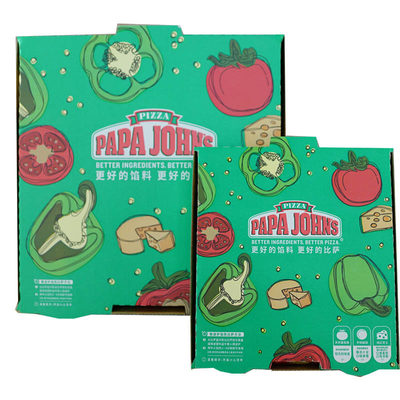 Environmental Pizza Box Style Packaging , Paper Box Packaging For Food