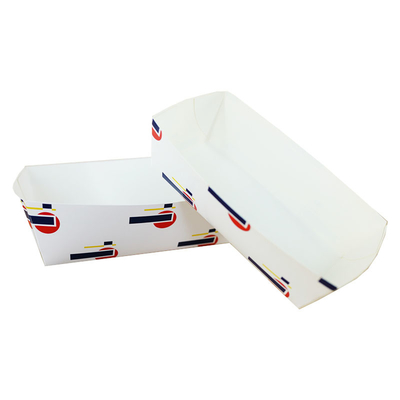 Food Grade Paper Lunch Trays Recyclable ECO Friendly Durable OEM ODM Accepted