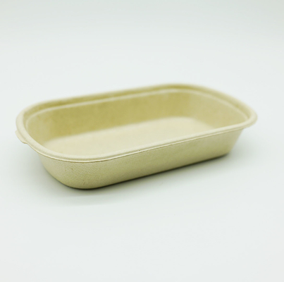Oil Resistant Restaurant Pulp Paper Products , Paper Pulp Tray Environmental Friendly