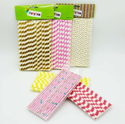 Food Service Paper Supplies Recycled Paper Straws , Biodegradable Paper Straws