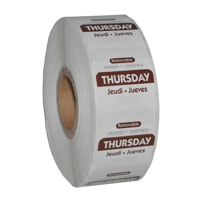 Thermal Printing Restaurant Label Stickers Waterproof Customized Size Eco - Friendly