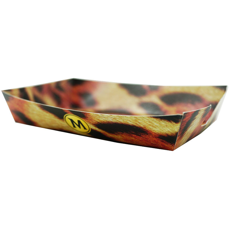 Stackable Paper Snack Trays , Paper Boat Food Tray High Efficiency Stable